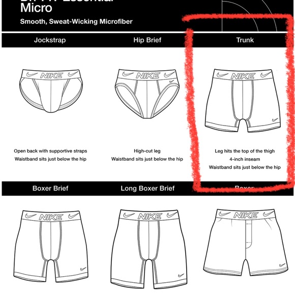 Nike Dri-FIT Essential Micro 3-Pack Trunk - Picture 5 of 7